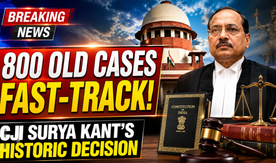 CJI Surya Kant Forms Four Special Supreme Court Benches to Fast-Track 800 Oldest Pending Cases in