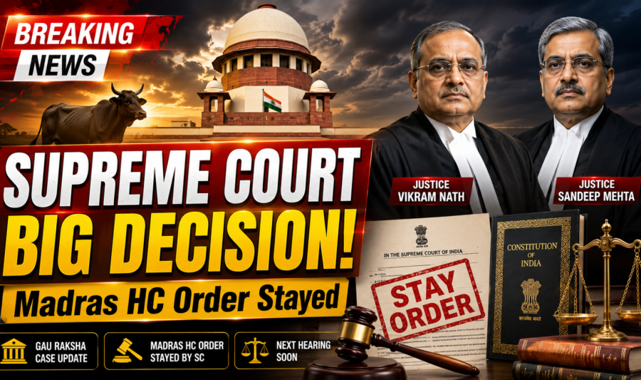 Supreme Court Stays Madras High Court's Ban on Cow Slaughter in Tamil Nadu: Key Legal Developments Explained