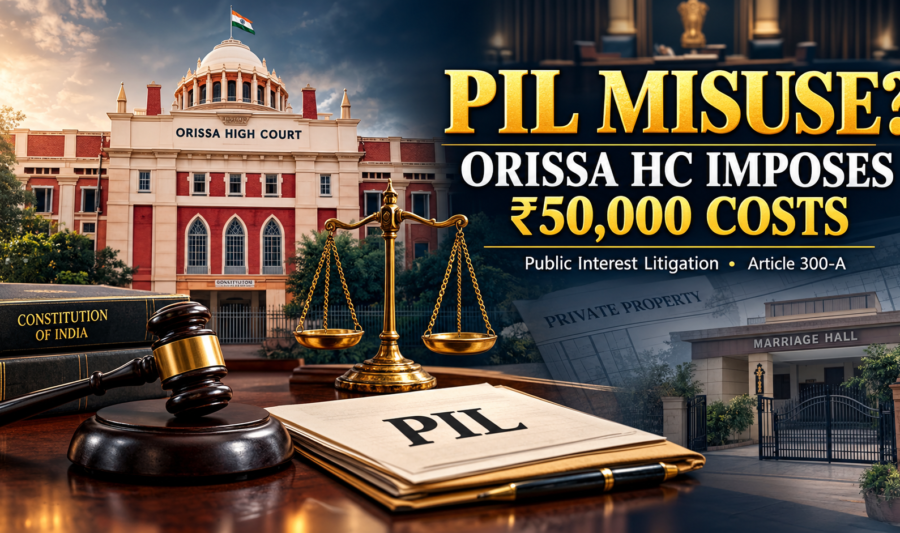 Orissa High Court Fines Petitioner Rs 50,000 for Misusing PIL: What the Judgment Means