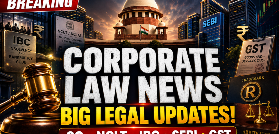 Corporate Legal News Daily Round-Up September 1 2026 | Supreme Court, NCLT, IBC, SEBI & More Corporate Legal News Daily Round-Up September 1 2026 | Supreme Court, NCLT, IBC, SEBI & More