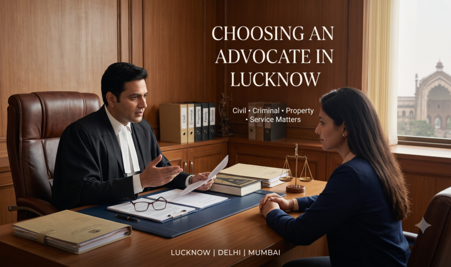 Best Advocates in Lucknow: How to Choose Legal Assistance for Civil, Criminal, Property and Service Matters